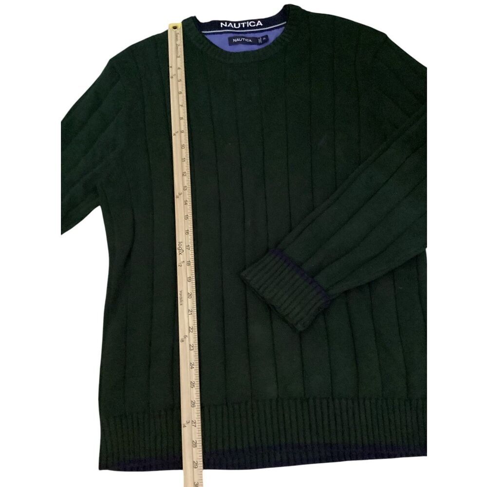 Nautica Men’s Cable Knit Green Pullover Sweater SizeXL - Picture 4 of 5